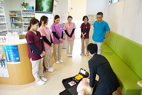 AEDの設置に伴うスタッフ講習会